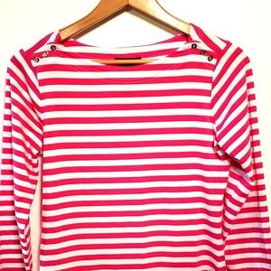 Chelsea and Theodore Womens S Boat Neck Knit Top